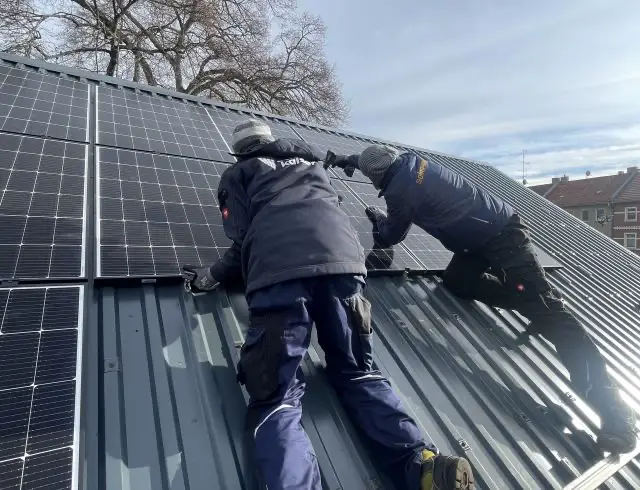 Montage Solarmodul