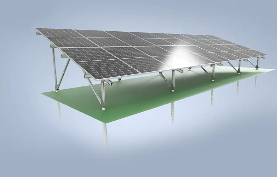 Freilandtische mit Solarmodulen